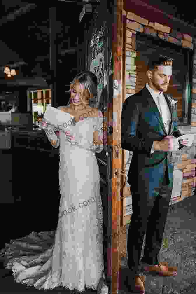 A Bride And Groom Sharing A First Look On Their Wedding Day. 101 Best Wedding Photoshoot Ideas: (Only Pictures Speak)