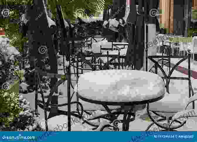 A Cozy Street Corner Cafe With Snow Covered Tables And Chairs, People Chatting And Enjoying Their Coffee Stockholm Mornings: Winter 2024 Elizabeth Carlyon