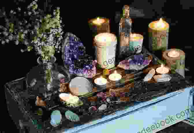 A Tranquil And Sacred Space Adorned With Candles, Crystals, And An Altar To Witchery: A Magical Guide For Witches That Craft