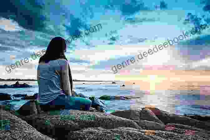 A Woman Sitting On A Rock, Looking Out Over The Ocean, With A Peaceful Expression On Her Face. My Silent Scream My Present Praise