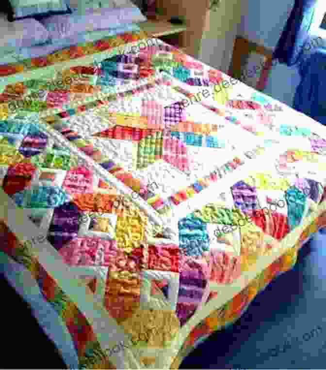 Close Up Of A Quilt Top, Showcasing The Intricate Piecing And Patchwork Techniques Used To Create The Design You Can Quilt It : Stunning Free Motion Quilting Designs Made Easy