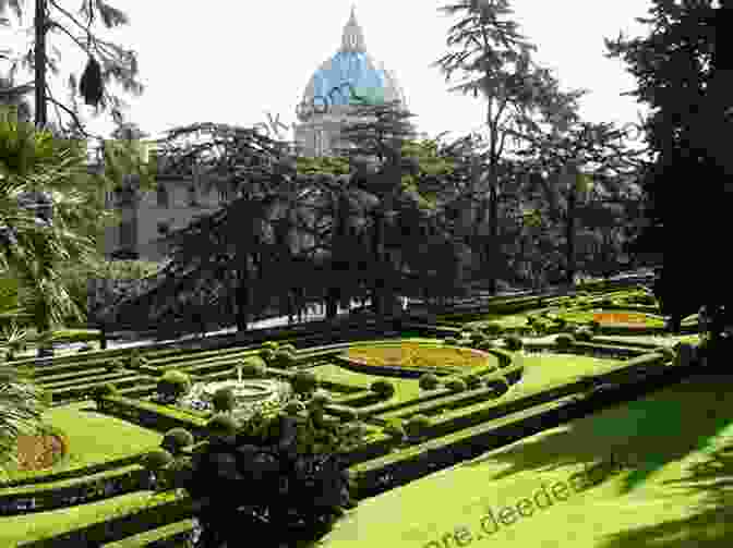 The Vatican Gardens, A Serene Oasis Within The Heart Of Vatican City, Offering Breathtaking Views Of St. Peter's Basilica. The Ultimate Italy Photo Book: Historical And The Home For Vatican